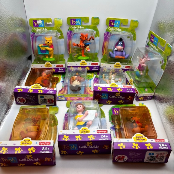 Disney Winnie the Pooh & Friends Collectible Figures Set of 10 Sealed 1999 2000 - Picture 1 of 16